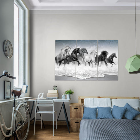 Wandbilder Wohnzimmer XXL Pferde Moderne Bilder Tiere